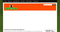 Desktop Screenshot of ninjalawns.com