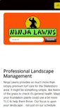 Mobile Screenshot of ninjalawns.com